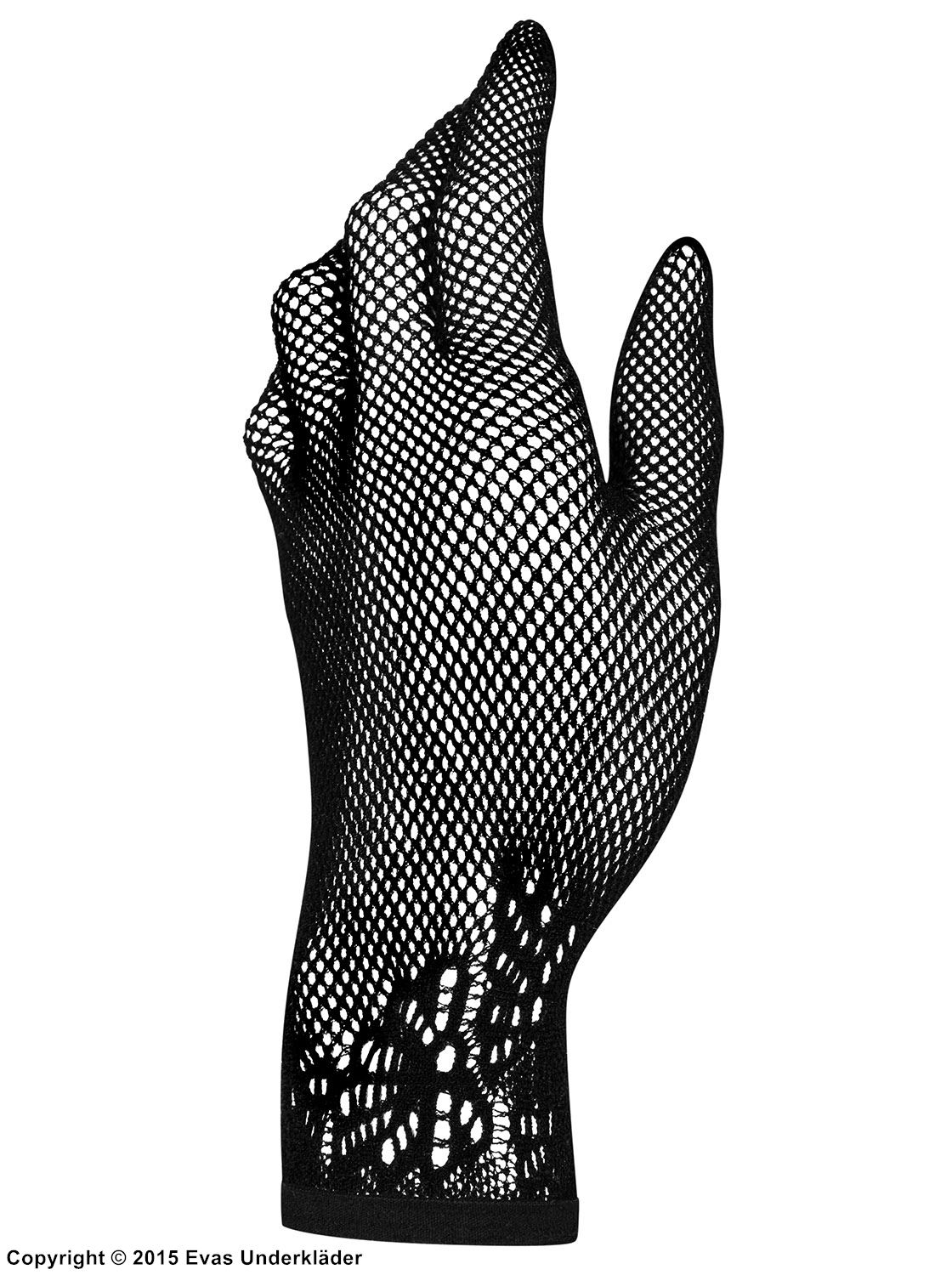 Vackra handskar i hålmönstrad spets